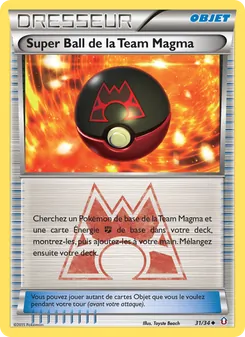 Super Ball de la Team Magma 31/34 Double Danger