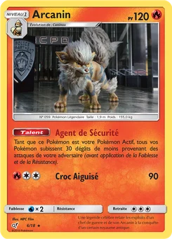 Arcanin 6/18 Détective Pikachu