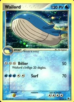 Wailord 14/109 EX Rubis & Saphir