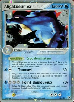Aligatueur ex 103/115 EX Forces Cachées