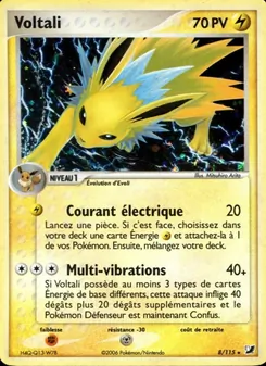 Voltali 8/115 EX Forces Cachées