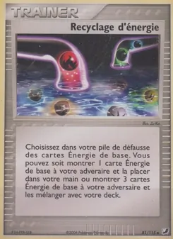 Recyclage d'énergie 81/115 EX Forces Cachées