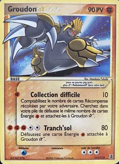 Groudon ☆ 111/113 EX Espèces Delta