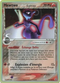 Mewtwo δ 12/113 EX Espèces Delta