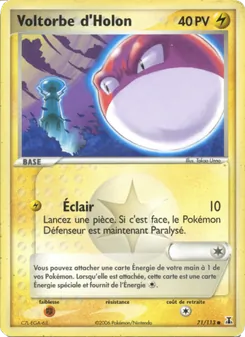 Voltorbe d'Holon 71/113 EX Espèces Delta
