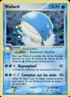 Wailord 14/92 EX Créateurs de légendes