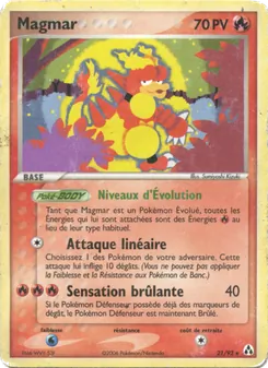 Magmar 21/92 EX Créateurs de légendes