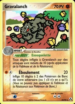 Gravalanch 34/92 EX Créateurs de légendes