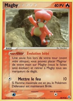 Magby 58/92 EX Créateurs de légendes
