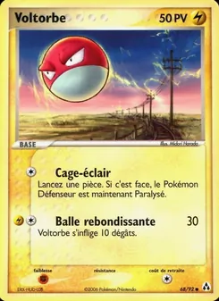 Voltorbe 68/92 EX Créateurs de légendes