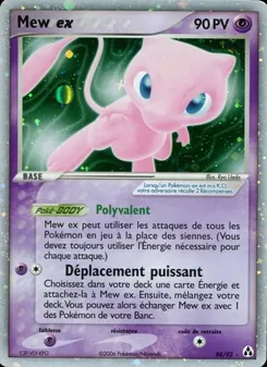 Mew ex 88/92 EX Créateurs de légendes