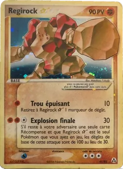 Regirock ☆ 91/92 EX Créateurs de légendes