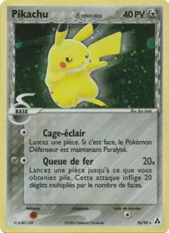 Pikachu δ 93/92 EX Créateurs de légendes
