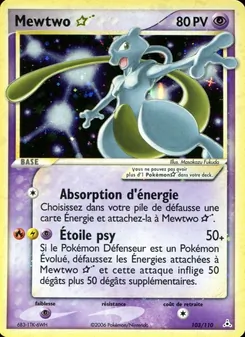 Mewtwo ☆ 103/110 EX Fantômes Holon
