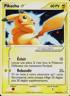 Pikachu ☆ 104/110 EX Fantômes Holon