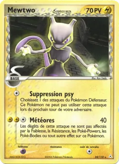 Mewtwo δ 24/110 EX Fantômes Holon
