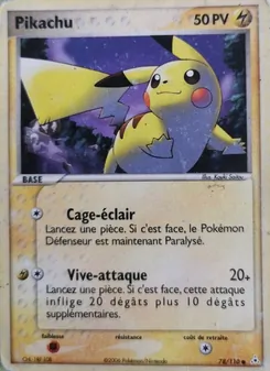 Pikachu 78/110 EX Fantômes Holon