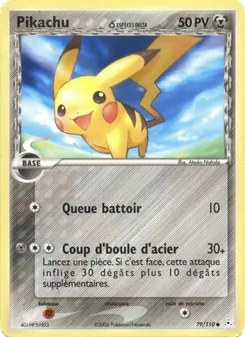 Pikachu δ 79/110 EX Fantômes Holon