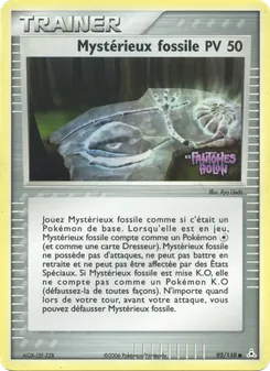 Mystérieux fossile 92/110 EX Fantômes Holon