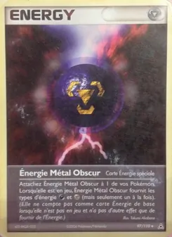 Énergie Métal Obscur 97/110 EX Fantômes Holon