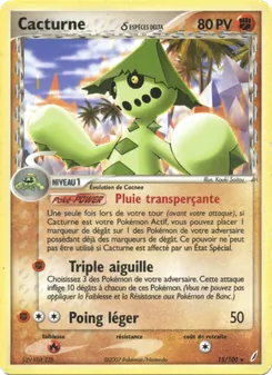 Cacturne δ 15/100 EX Gardiens de Cristal
