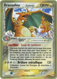 Dracaufeu δ 4/100 EX Gardiens de Cristal