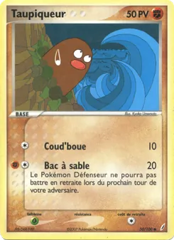 Taupiqueur 50/100 EX Gardiens de Cristal