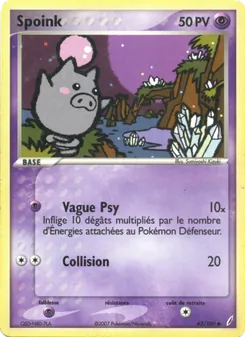Spoink 62/100 EX Gardiens de Cristal