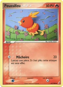 Poussifeu 65/100 EX Gardiens de Cristal