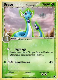Draco δ 28/101 EX Île des Dragons