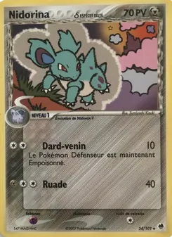 Nidorina δ 34/101 EX Île des Dragons