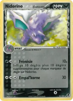 Nidorino δ 35/101 EX Île des Dragons