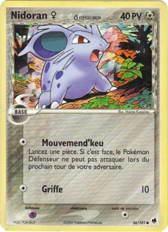 Nidoran ♀ δ 56/101 EX Île des Dragons