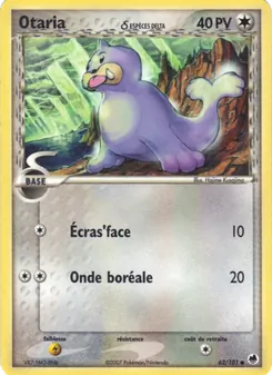 Otaria δ 62/101 EX Île des Dragons