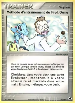 Méthode d'entraînement du Prof. Orme 79/101 EX Île des Dragons