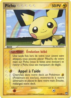 Pichu 21/108 EX Gardiens du Pouvoir