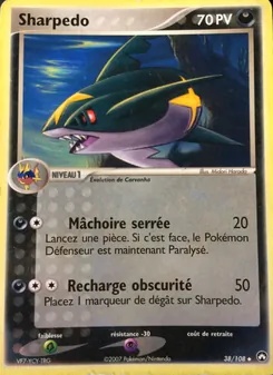Sharpedo 38/108 EX Gardiens du Pouvoir