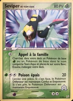 Seviper de Team Aqua 17/95 EX Team Magma vs Team Aqua