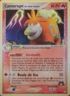 Camerupt de Team Magma 19/95 EX Team Magma vs Team Aqua