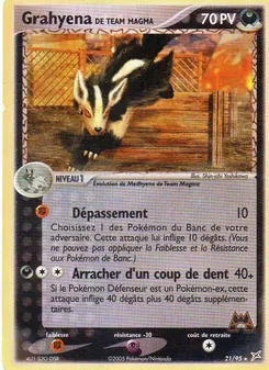 Grahyena de Team Magma 21/95 EX Team Magma vs Team Aqua