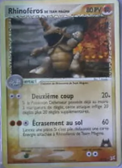 Rhinoféros de Team Magma 22/95 EX Team Magma vs Team Aqua