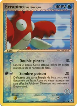 Écrapince de Team Aqua 26/95 EX Team Magma vs Team Aqua