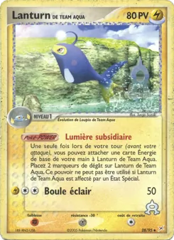 Lanturn de Team Aqua 28/95 EX Team Magma vs Team Aqua
