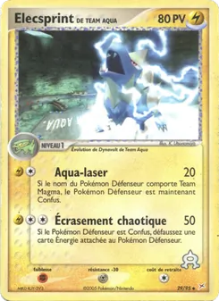 Elecsprint de Team Aqua 29/95 EX Team Magma vs Team Aqua