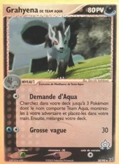 Grahyena de Team Aqua 30/95 EX Team Magma vs Team Aqua