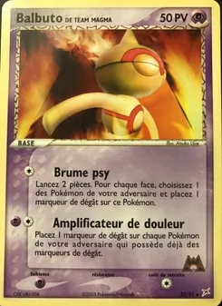 Balbuto de Team Magma 32/95 EX Team Magma vs Team Aqua