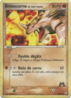 Rhinocorne de Team Magma 38/95 EX Team Magma vs Team Aqua