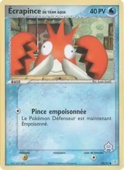 Écrapince de Team Aqua 50/95 EX Team Magma vs Team Aqua