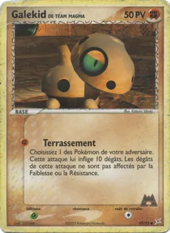 Galekid de Team Magma 59/95 EX Team Magma vs Team Aqua