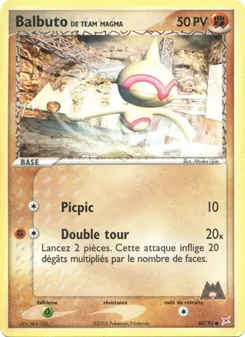 Balbuto de Team Magma 60/95 EX Team Magma vs Team Aqua